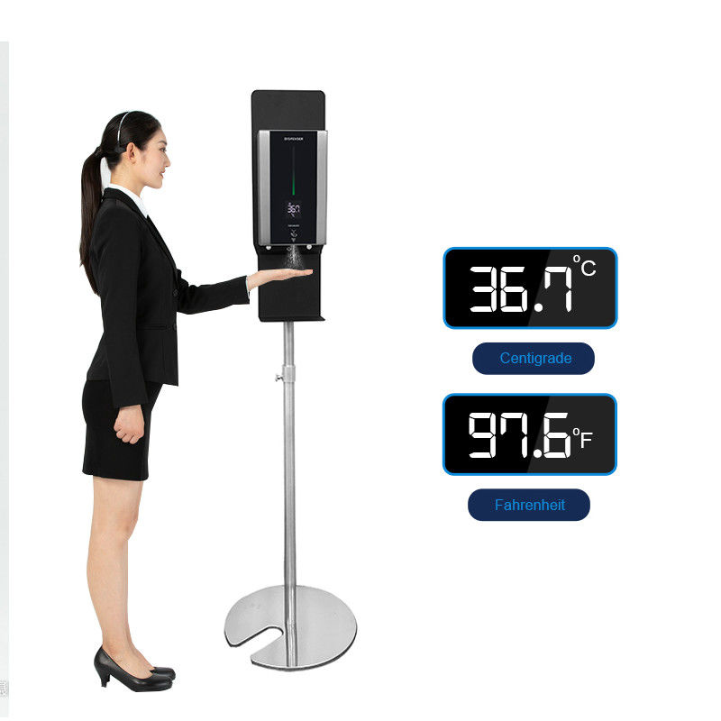 Intelligent Digital Body Temperature Check Kiosk Auto Wake Up Hand Dispenser